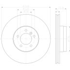 Pagid 355122742 Disc Brake Rotor - Front - view 4