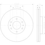 Pagid 355123102 Disc Brake Rotor - Front - view 4