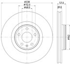 Pagid 355125171 Disc Brake Rotor - Front - view 5