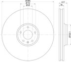 Pagid 355129601 Disc Brake Rotor - Front - view 1