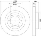 Pagid 355129861 Disc Brake Rotor - Front - view 5