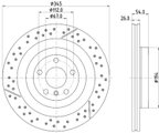Pagid 355132461 Disc Brake Rotor - Rear - view 5