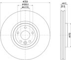 Pagid 355132481 Disc Brake Rotor - Front - view 5