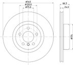 Pagid 355132781 Disc Brake Rotor - Rear - view 1