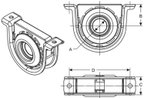 BGMG 210433-1X Drive Shaft Center Support Bearing - view 4