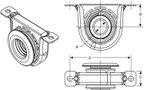 BGMG 210866-1X Drive Shaft Center Support Bearing - Rear - view 5