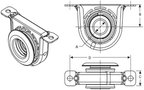 BGMG 210866-1X Drive Shaft Center Support Bearing - Rear - view 3