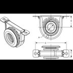 BGMG 210866-1X Drive Shaft Center Support Bearing - Rear - view 4