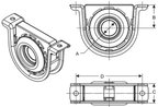BGMG 211172-1X Drive Shaft Center Support Bearing - view 3