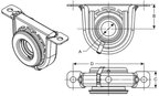 BGMG 211499X Drive Shaft Center Support Bearing - Rear - view 3