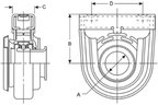 BGMG 211963-1X Drive Shaft Center Support Bearing - Rear - view 3