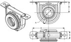 BGMG 212053-1X Drive Shaft Center Support Bearing - Rear - view 5