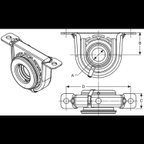 BGMG 212053-1X Drive Shaft Center Support Bearing - Rear - view 4
