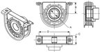 BGMG 212145-1X Drive Shaft Center Support Bearing - Rear - view 3