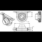 BGMG 212258-1X Drive Shaft Center Support Bearing - view 4
