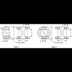 Dana Spicer 3-26-757 Double Cardan CV H Yoke - Front - view 6