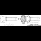 BGMG 3-3-6321X Drive Shaft Transmission Slip Yoke - Rear Driveshaft at Transmission - view 5
