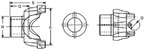 BGMG 3-4-5731-1X Differential End Yoke - Front Differential or Rear Differential - view 4