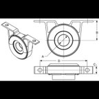 BGMG 5017407 Drive Shaft Center Support Bearing - view 1