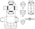 BGMG 5-2031X Universal Joint - Rear Driveshaft at Rear Axle - view 6