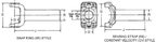BGMG 55-3-01672X Drive Shaft Transmission Slip Yoke - Rear Driveshaft at Transmission - view 6