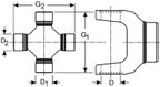 Dana Spicer 5-7439X Universal Joint - Rear Driveshaft at Rear Axle or Rear Driveshaft at Transmission - view 6