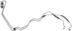 Dorman 624-205 Automatic Transmission Oil Cooler Hose Assembly - Auxiliary Cooler (Driver Side) to Transmission or Inlet and Outlet - view 1