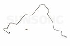 Sunsong 3602002 Power Steering Pressure Line Hose Assembly - Tube - To Rack - view 1