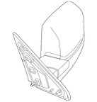 TechPro CH1320485 Door Mirror Set - Left - view 2