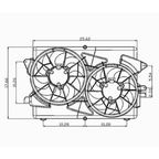 TechPro GM3117103 Engine Cooling Fan Assembly - view 2