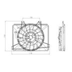 TechPro KI3113110 A/C Condenser Fan Assembly - view 2
