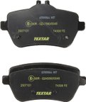 Textar 2507101 Disc Brake Pad Set - Rear - view 2