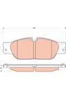 TRW TPC1065 Disc Brake Pad Set - Front - view 5