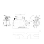 TYC 1-03272 Starter Motor - view 6
