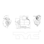 TYC 1-03273 Starter Motor - view 6