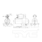 TYC 1-06677 Starter Motor - view 6