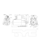 TYC 1-17508 Starter Motor - view 6