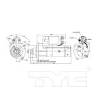 TYC 1-17578 Starter Motor - view 6
