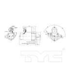 TYC 1-17667 Starter Motor - view 6