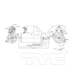 TYC 1-17702 Starter Motor - view 6