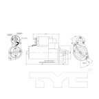TYC 1-17757 Starter Motor - view 6