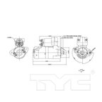 TYC 1-17783 Starter Motor - view 6