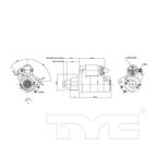TYC 1-17835 Starter Motor - view 6