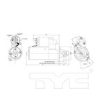 TYC 1-17852 Starter Motor - view 6