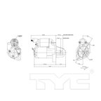 TYC 1-17869 Starter Motor - view 6