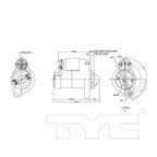 TYC 1-17879 Starter Motor - view 6