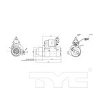 TYC 1-17904 Starter Motor - view 6
