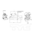 TYC 1-17929 Starter Motor - view 6