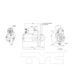 TYC 1-17933 Starter Motor - view 6