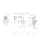 TYC 1-17937 Starter Motor - view 6